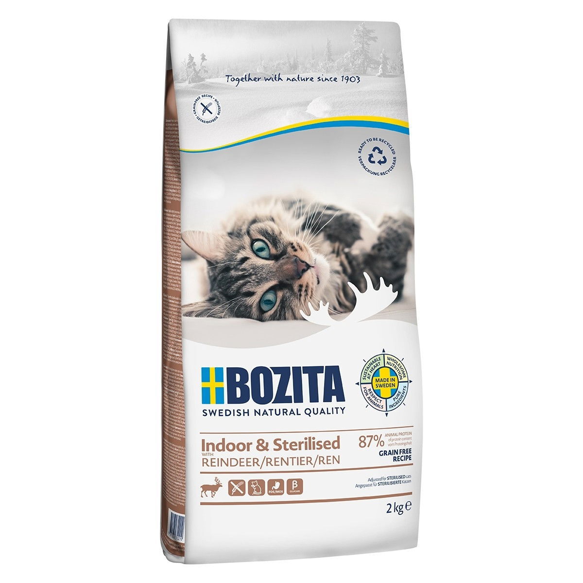 Bozita Cat Indoor & Sterilised Grain free Reindeer