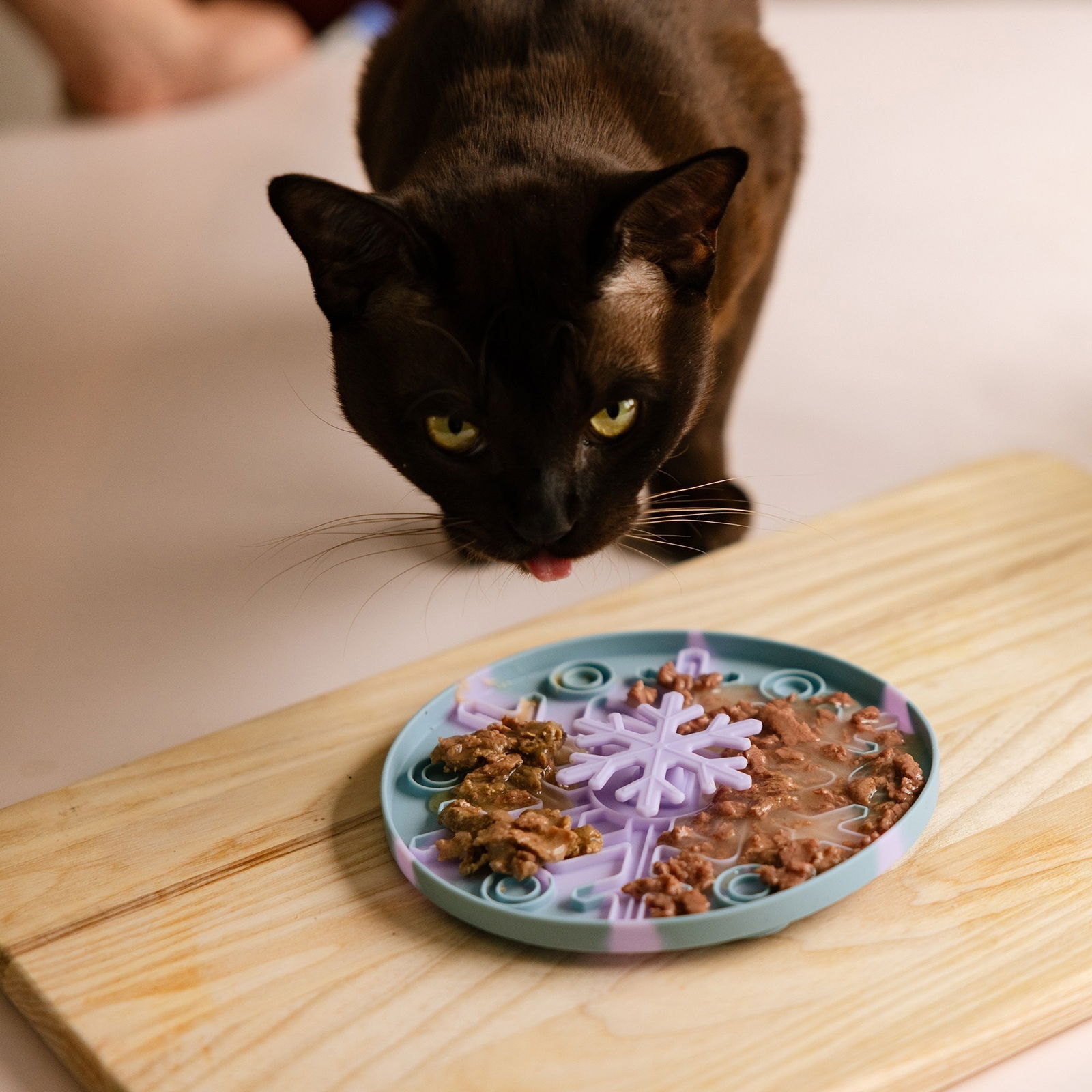 Little&Bigger Snowflake 3D nuuskulautanen pyöreä sininen ja liila