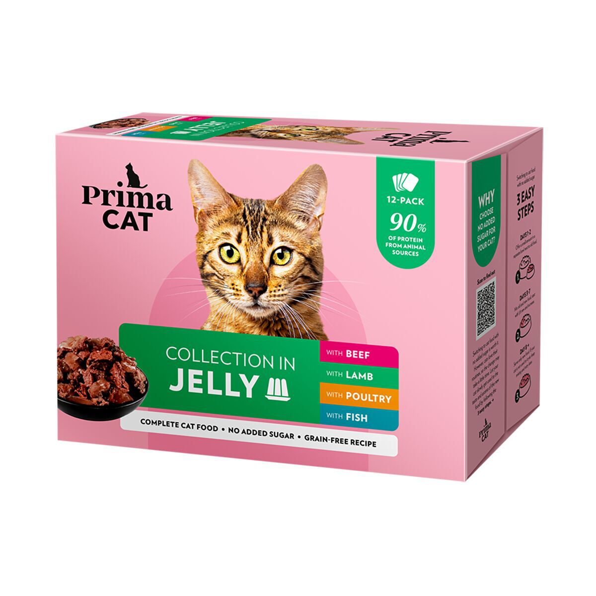 PrimaCat Classic Multipack hyytelössä 12 x 85 g PrimaCat Classic Multipack hyytelössä 12 x 85 g
