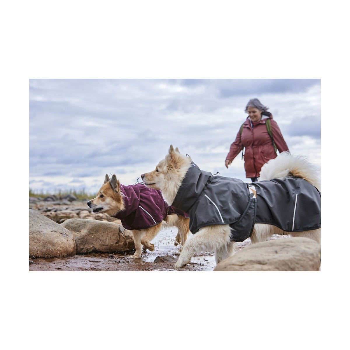 Hurtta Mudventure ECO sadetakki harmaa