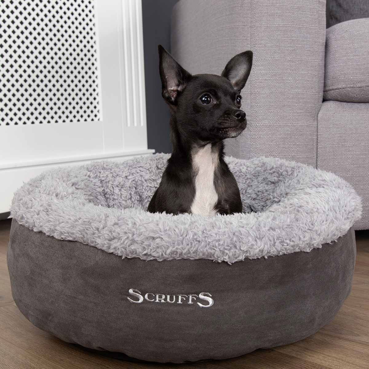 Scruffs Cosy kissan peti, harmaa