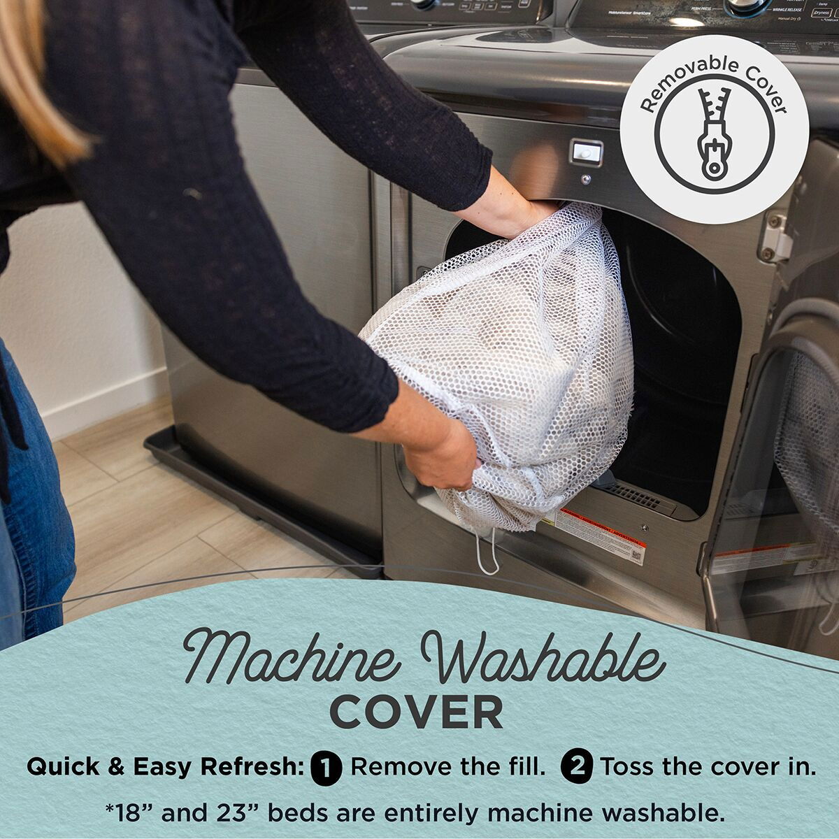 Best Friends by Sheri Donut bed shag, frost