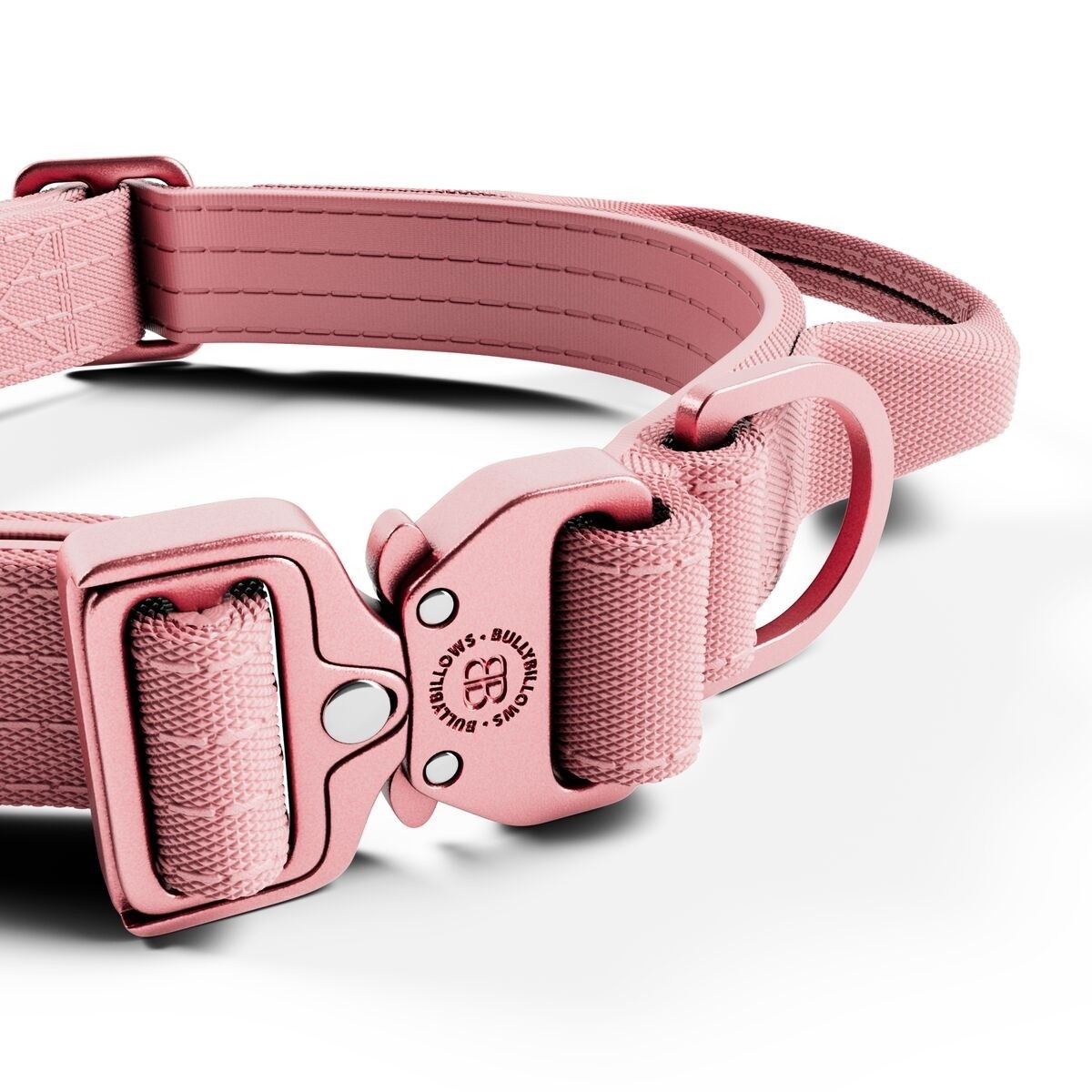 BullyBillows Combat Collar With Handle Pink x Pink 2,5cm