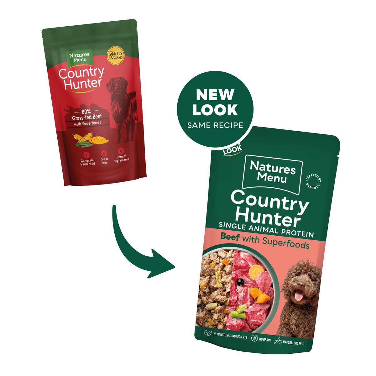 Natures:menu Country Hunter Dog nauta 150 g 