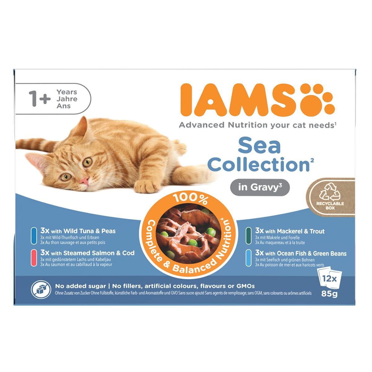 Iams Advanced Nutrition Sea Collection Gravy - Multibox 12x85 g