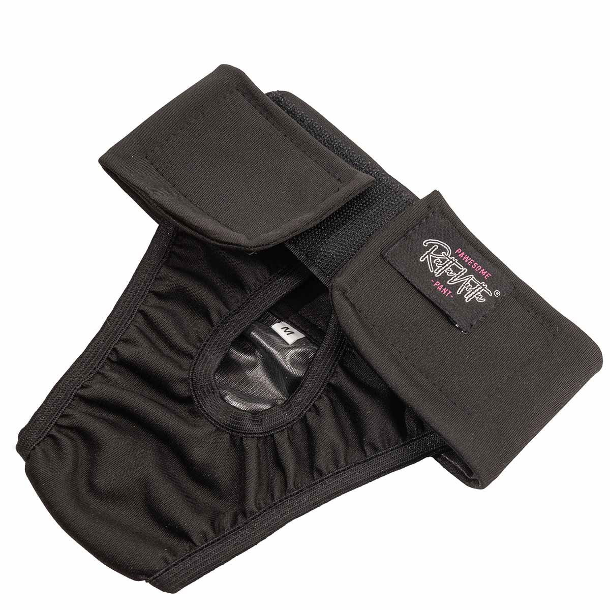 RuttuNuttu juoksupöksyt kietaisumalli musta