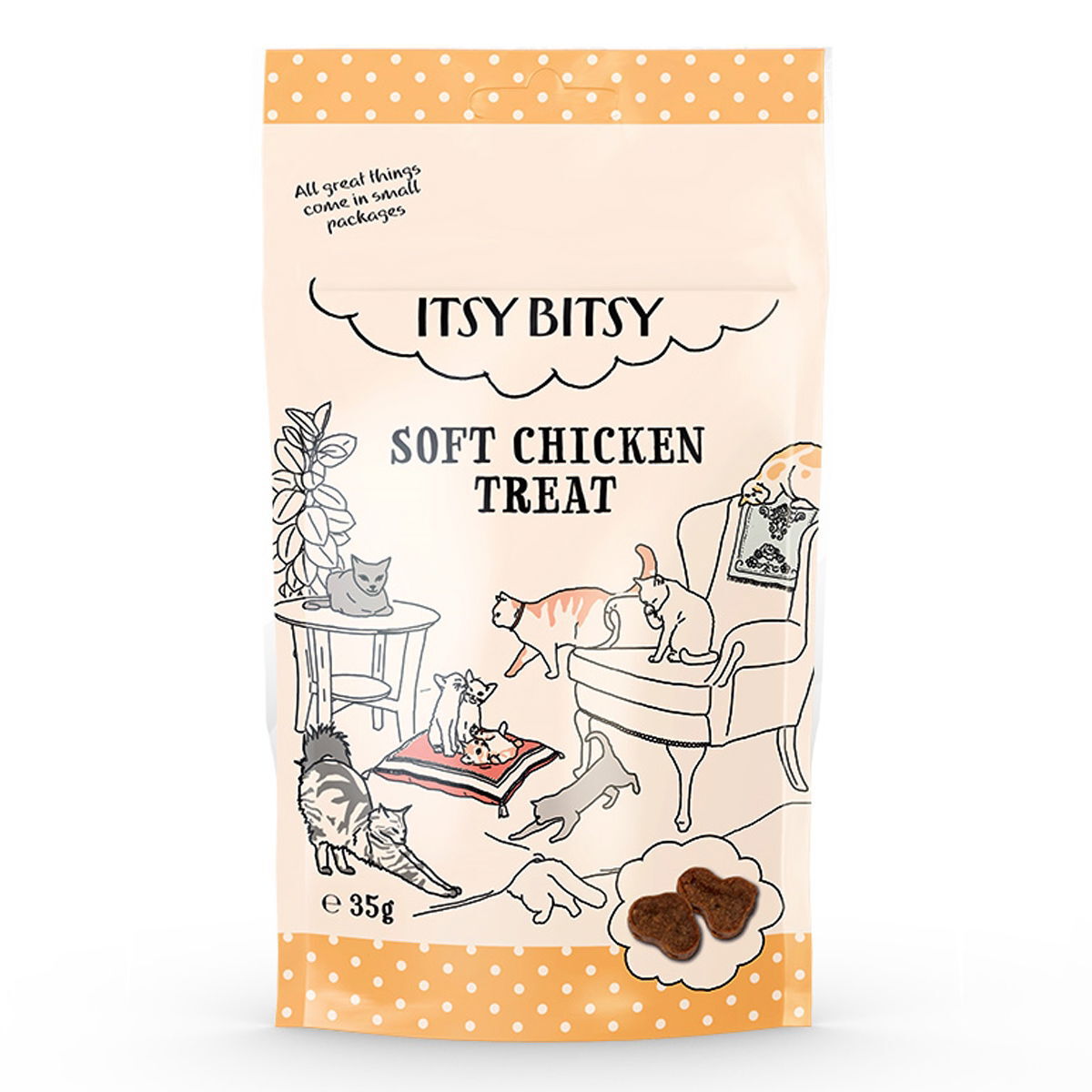 ItsyBitsy Cat Pehmeä herkkupala kana 35g