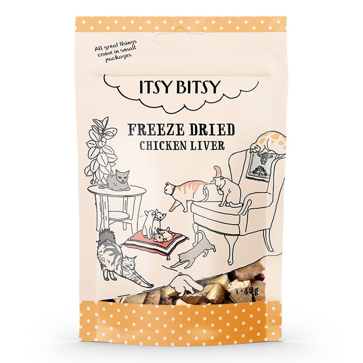 ItsyBitsy Freeze Dried kananmaksa kissalle