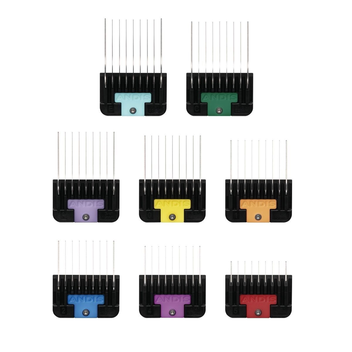 Andis leikkuukampasetti ruostumaton teräs 8 kpl
