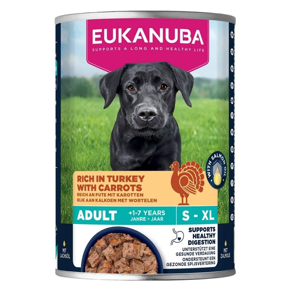 Eukanuba Dog Wet Adult Turkey with Carrots 400g