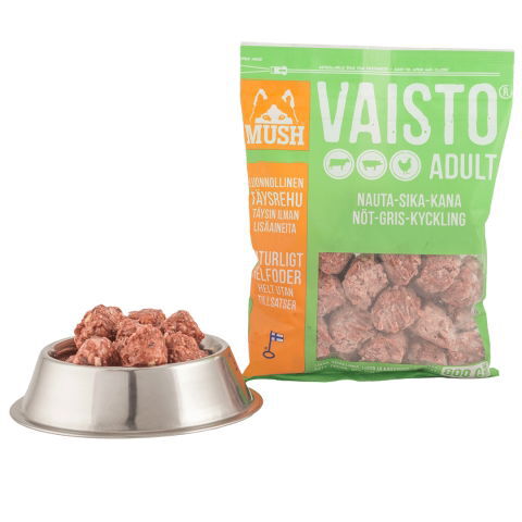 MUSH Vaisto® Vihreä nauta-sika-kana 800g