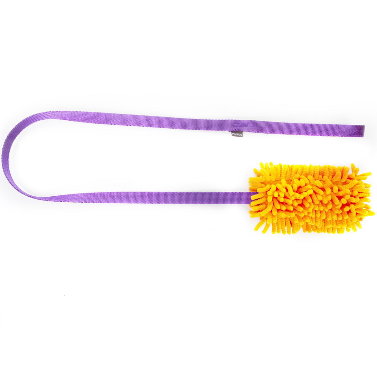 Pro Dog Mop Chaser lelu pitkällä kahvalla, oranssi, violetti kahva