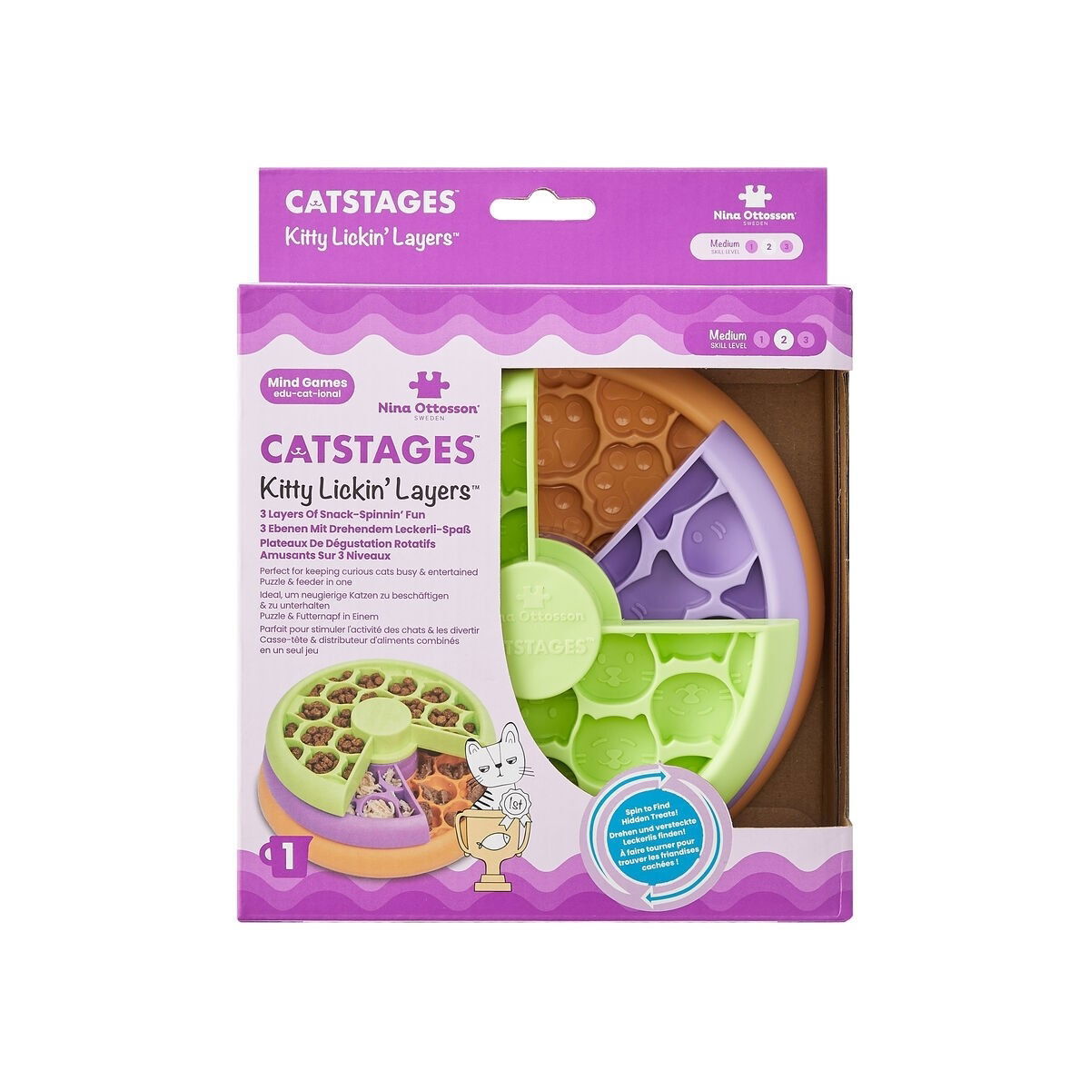 Nina Ottosson Cat Lickin' Layers Food puzzle