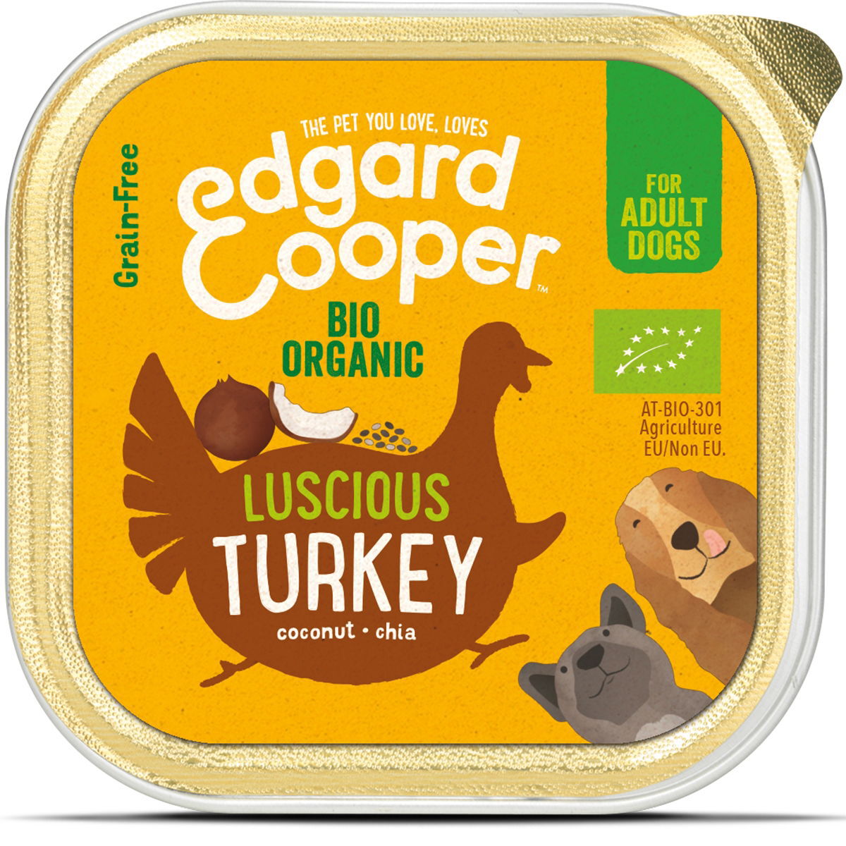 Edgard&Cooper Dog Organic kalk. 100 g