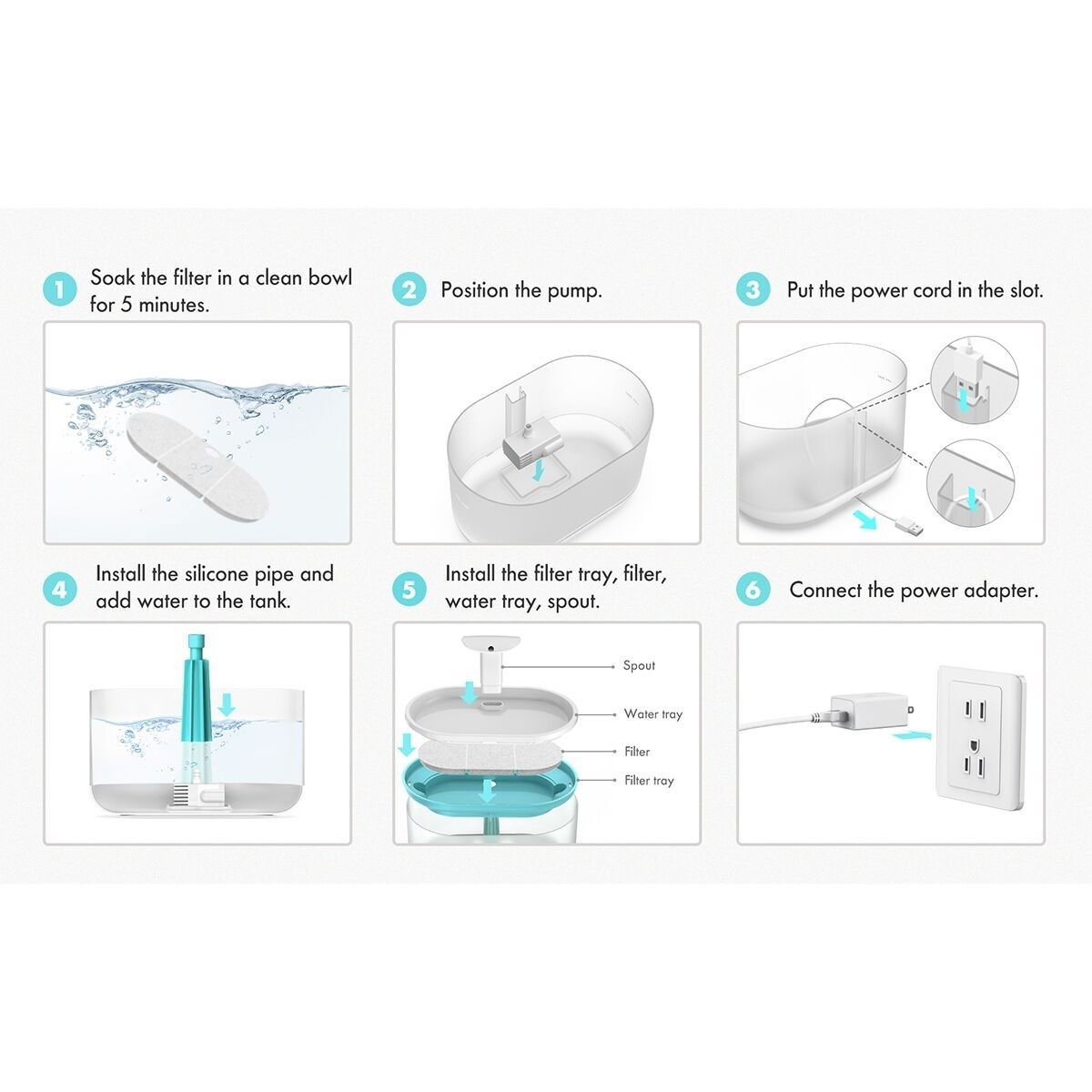 Petlibro Capsule Water Fountain Blue