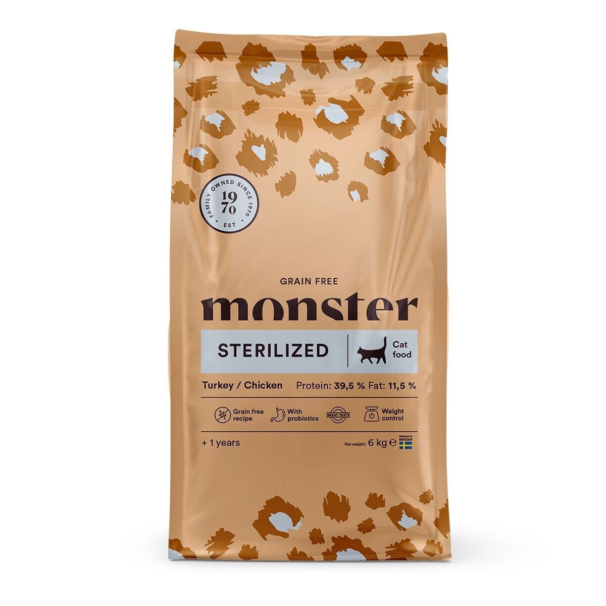 Monster Cat Grain Free Sterilized Kalkkuna & Kana