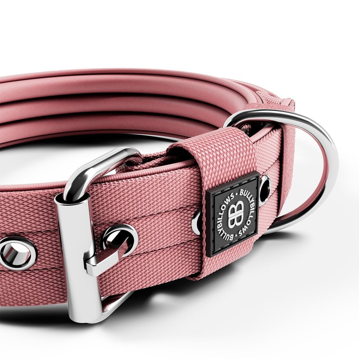 BullyBillows Pin Buckle Collar No Handle 4cm Pink