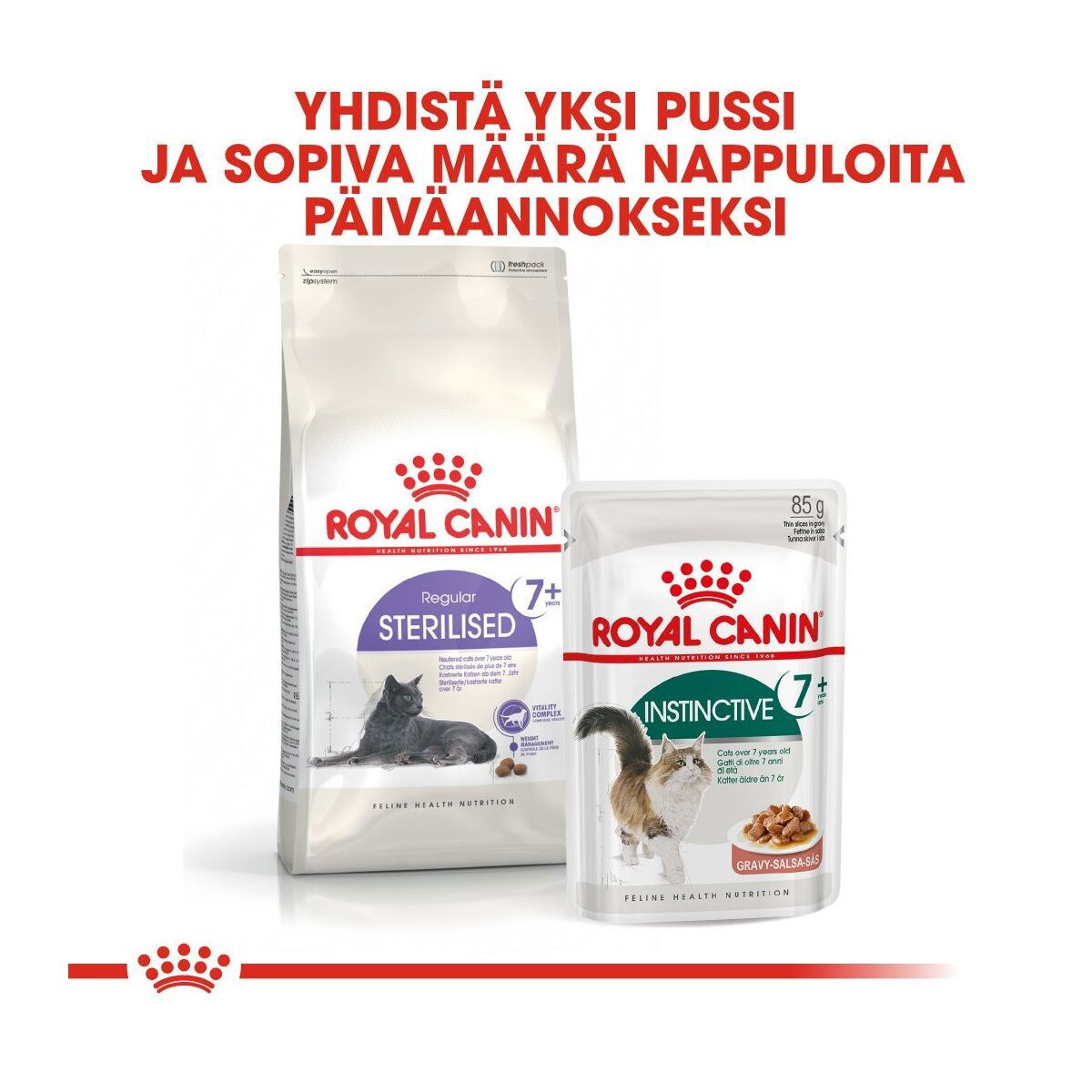 Royal Canin Instinctive 7+ Gravy Ageing kissan märkäruoka 