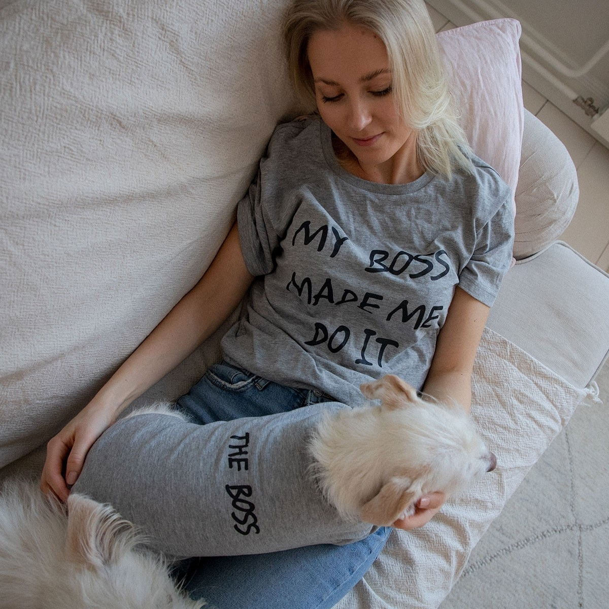 L&B Lemmikin vanhemman paita harmaa