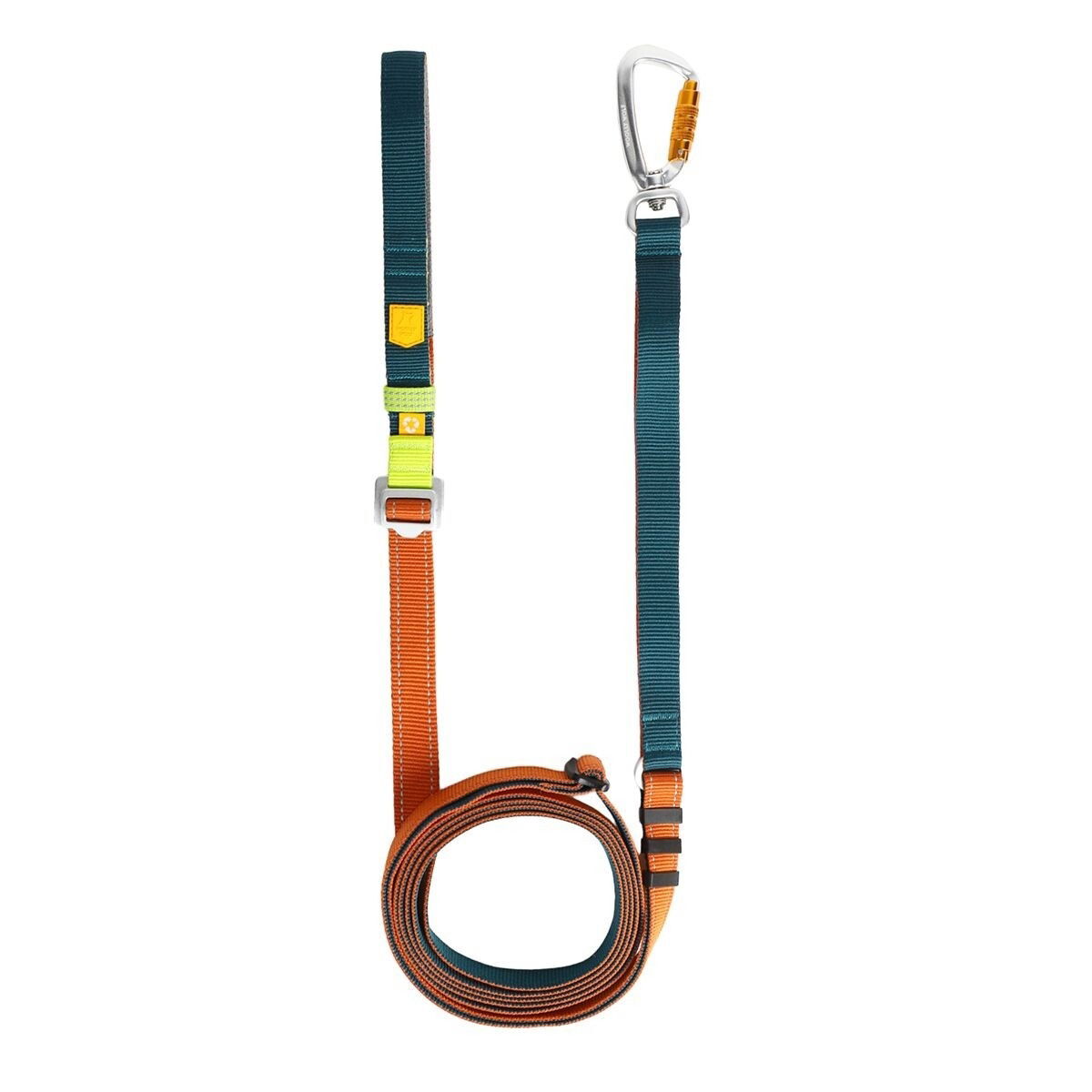 Woolly Wolf Color Block Multi-use Leash, Lime Mix