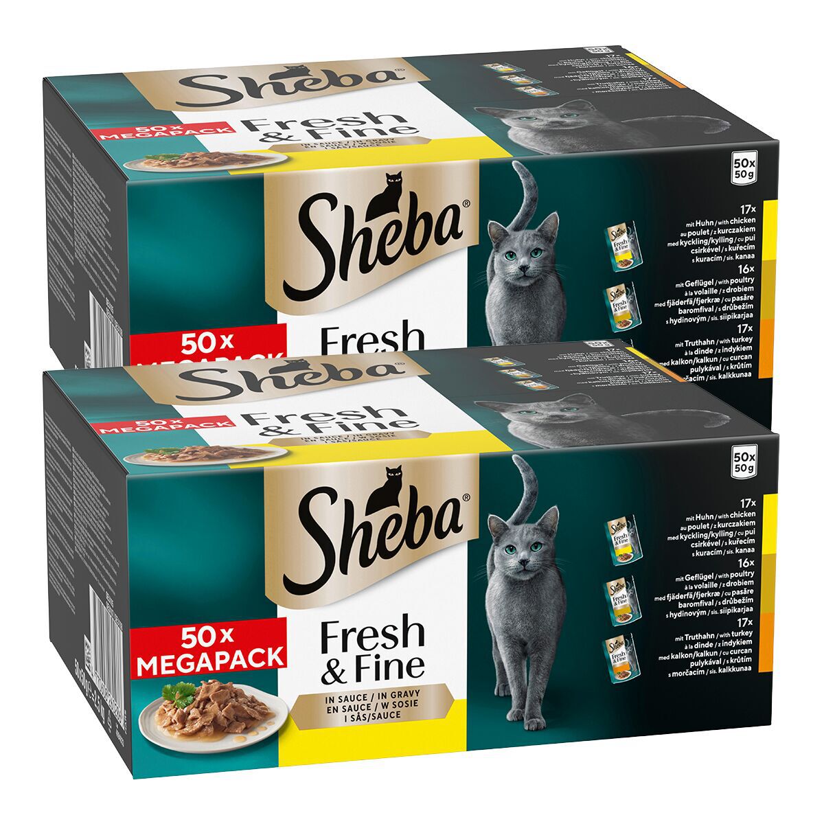 Sheba Fresh&Fine siipikarja 100x50g