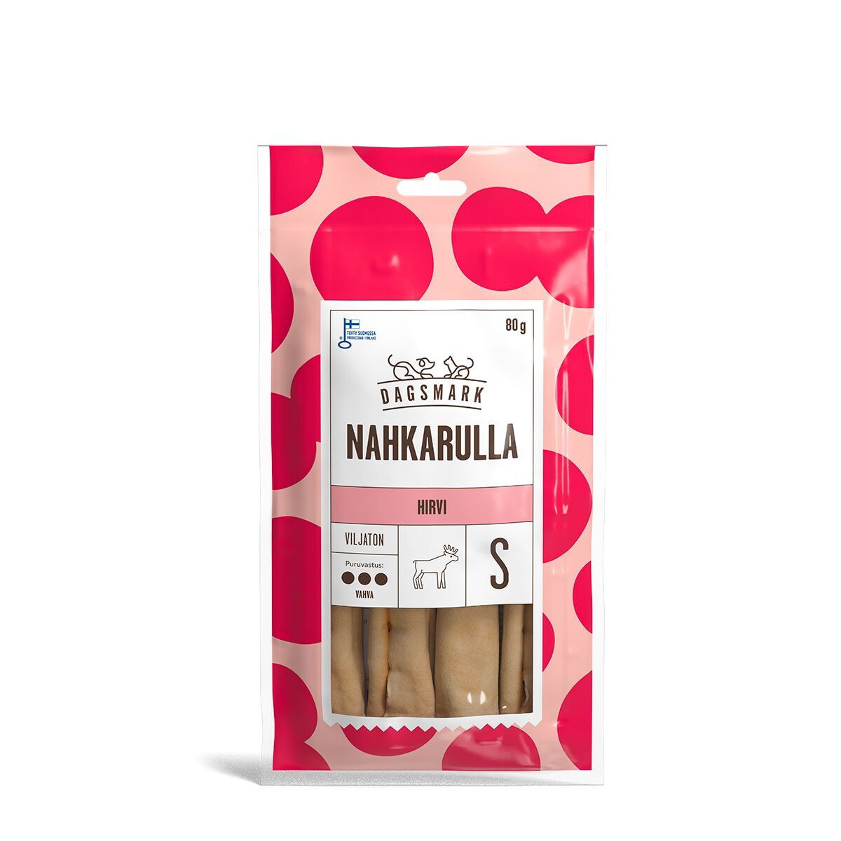 Dagsmark Nahkarulla Hirvi S 80g