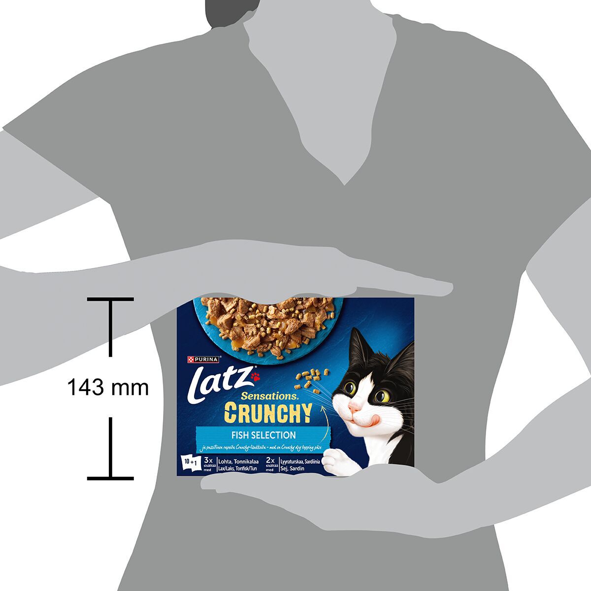 Latz Sensations Crunchy Fish 10x85g