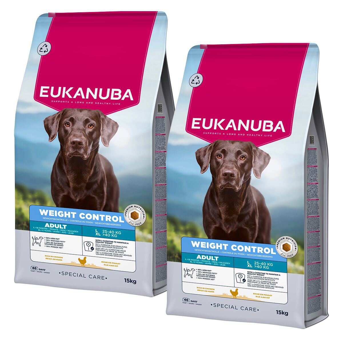 Eukanuba DC Adult LB Weight Control 2 x 15kg