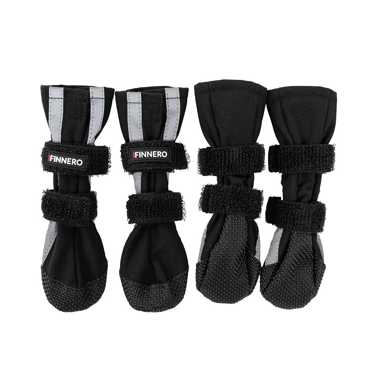 Finnero HALLA Softshell Booties 4pcs, black