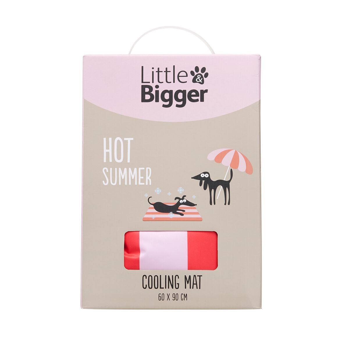 Little&Bigger Hot Summer viilennysmatto juicy pinkki & punainen