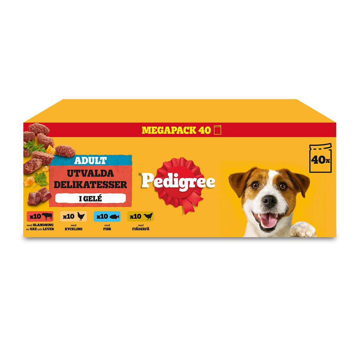 Pedigree Mixed hyytelössä 40 x 100 g