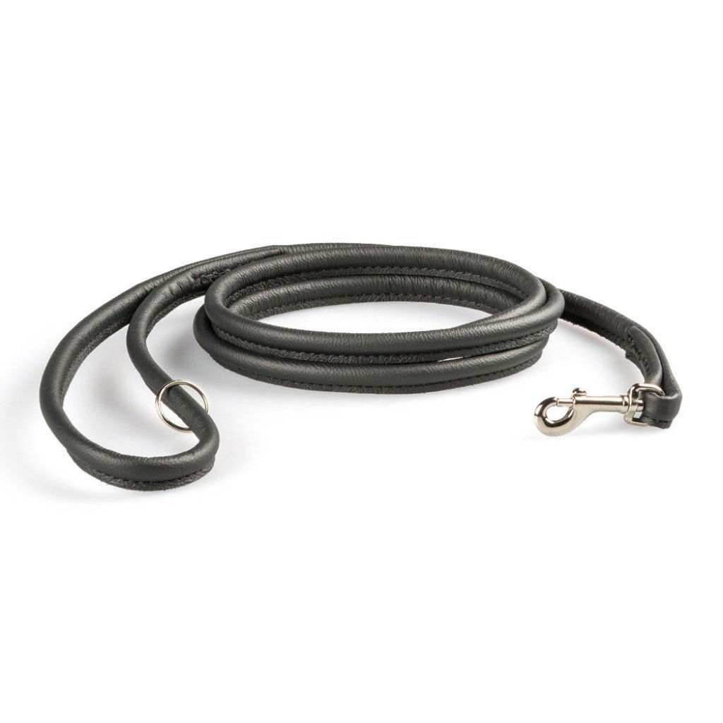 Feel Round pyöreä nahkatalutin pistoolilukolla musta