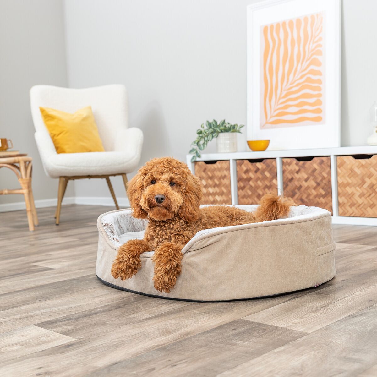 TR Vital Bed Lino Soft, beige