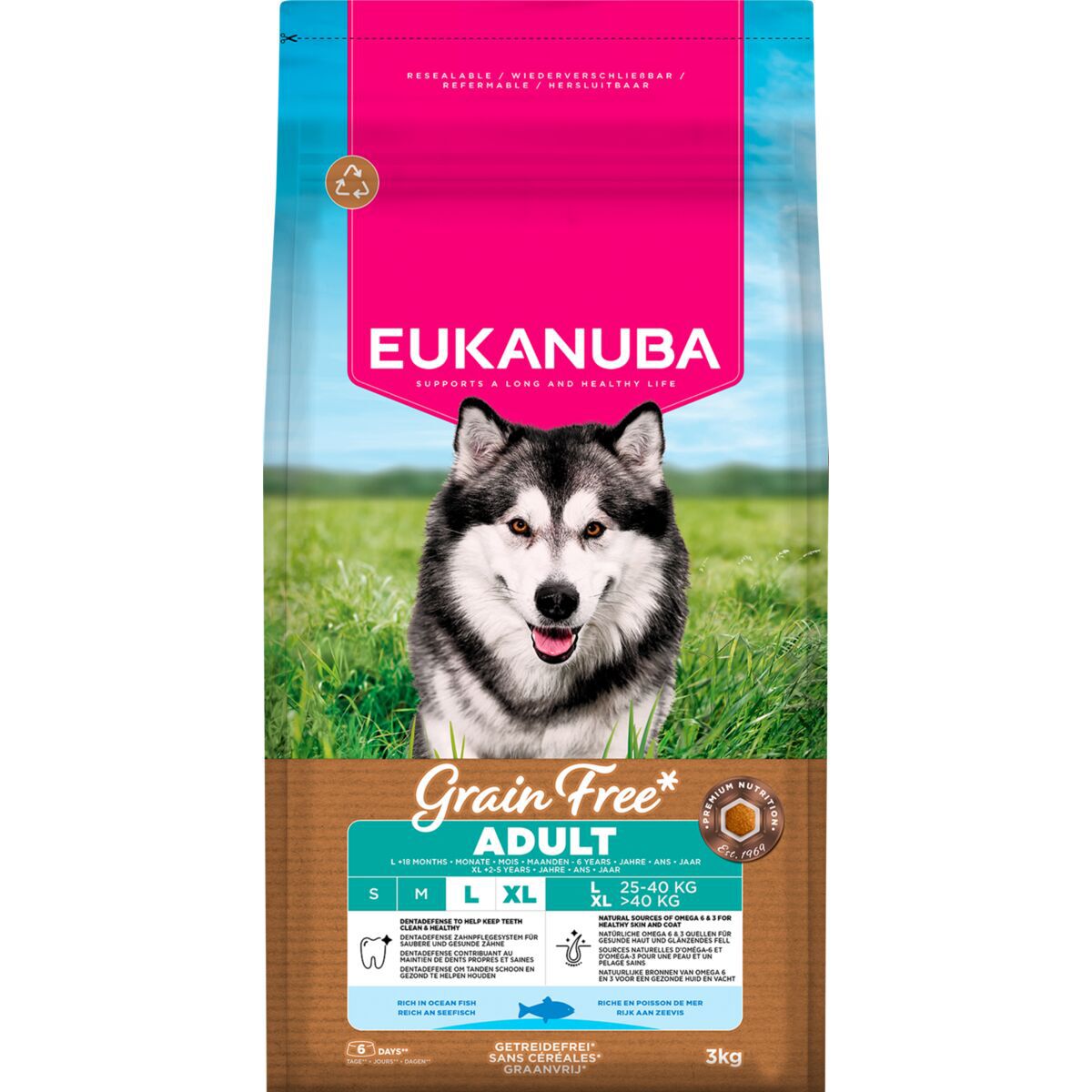 Eukanuba Grain Free Adult Large & Extra Large Breed Ocean Fish