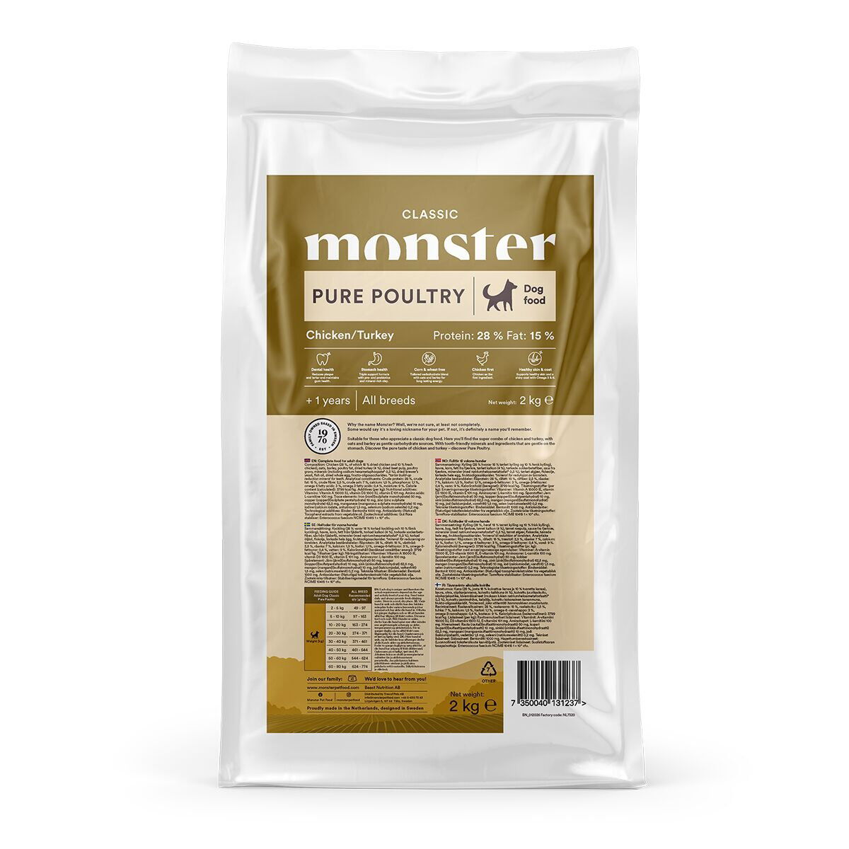 Monster Dog Classic Pure Poultry
