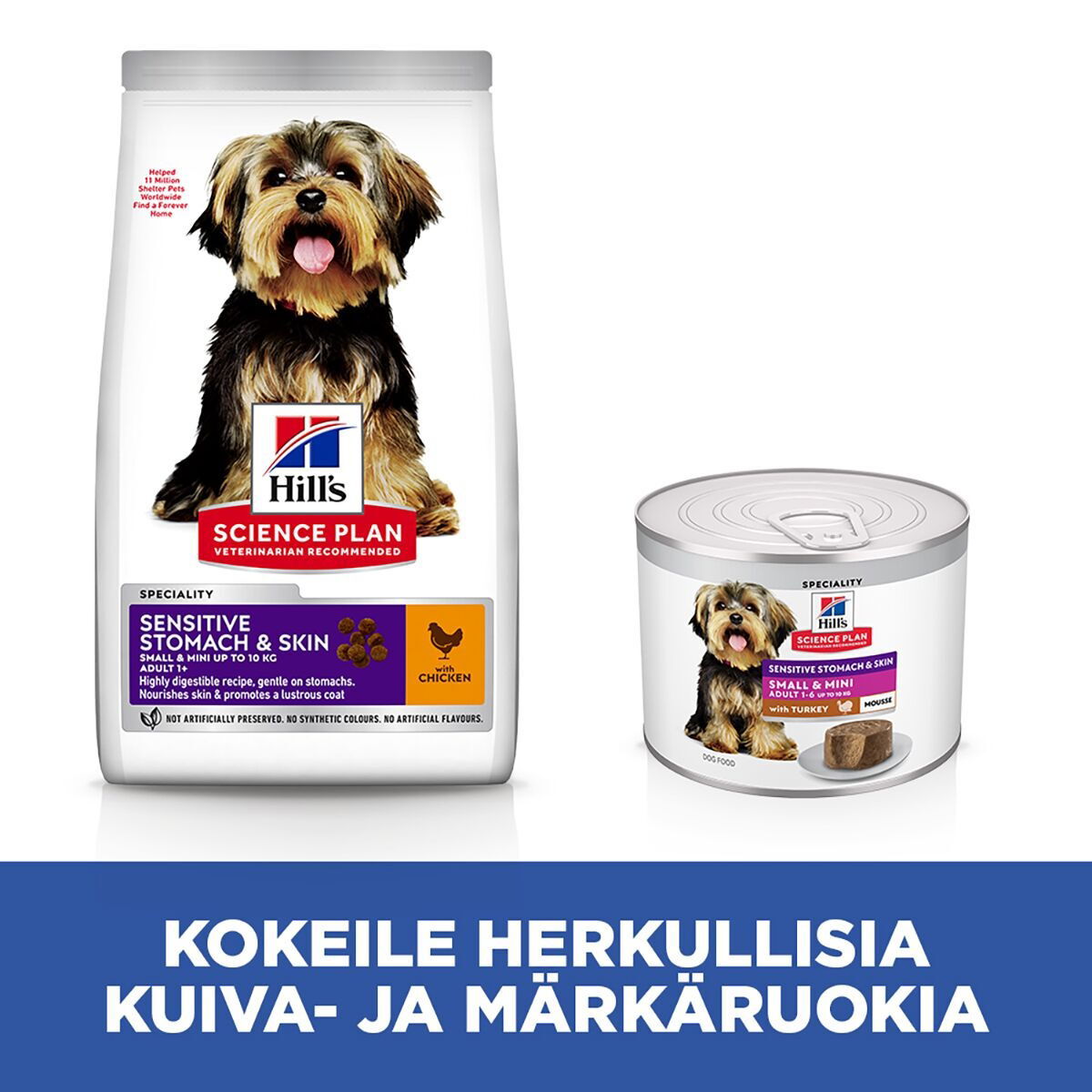 Hill's Science Plan Dogt Sensitive Stomach & Skin Mousse Small & Mini Turkey 200g