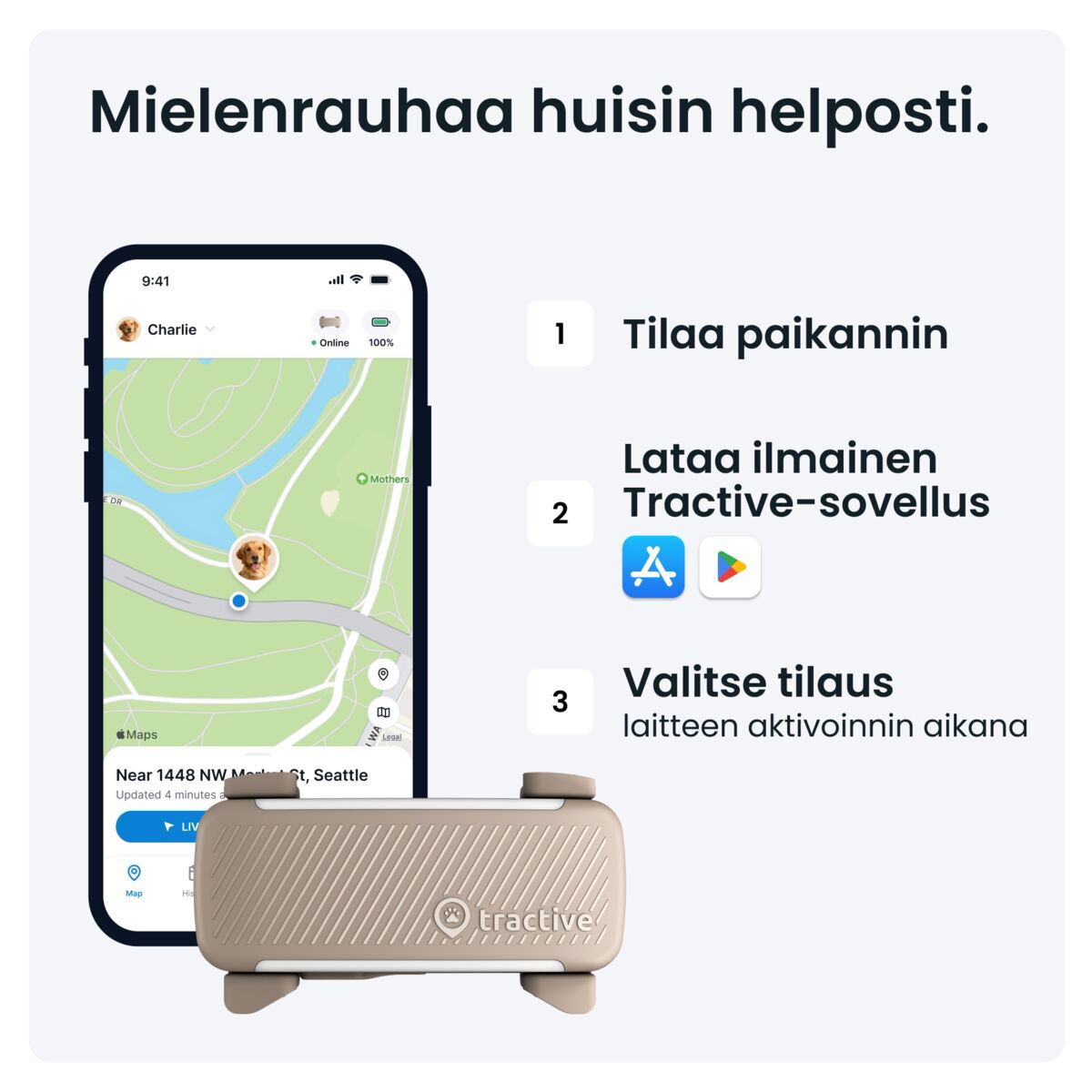 Tractive DOG 6 koiran paikannuslaite