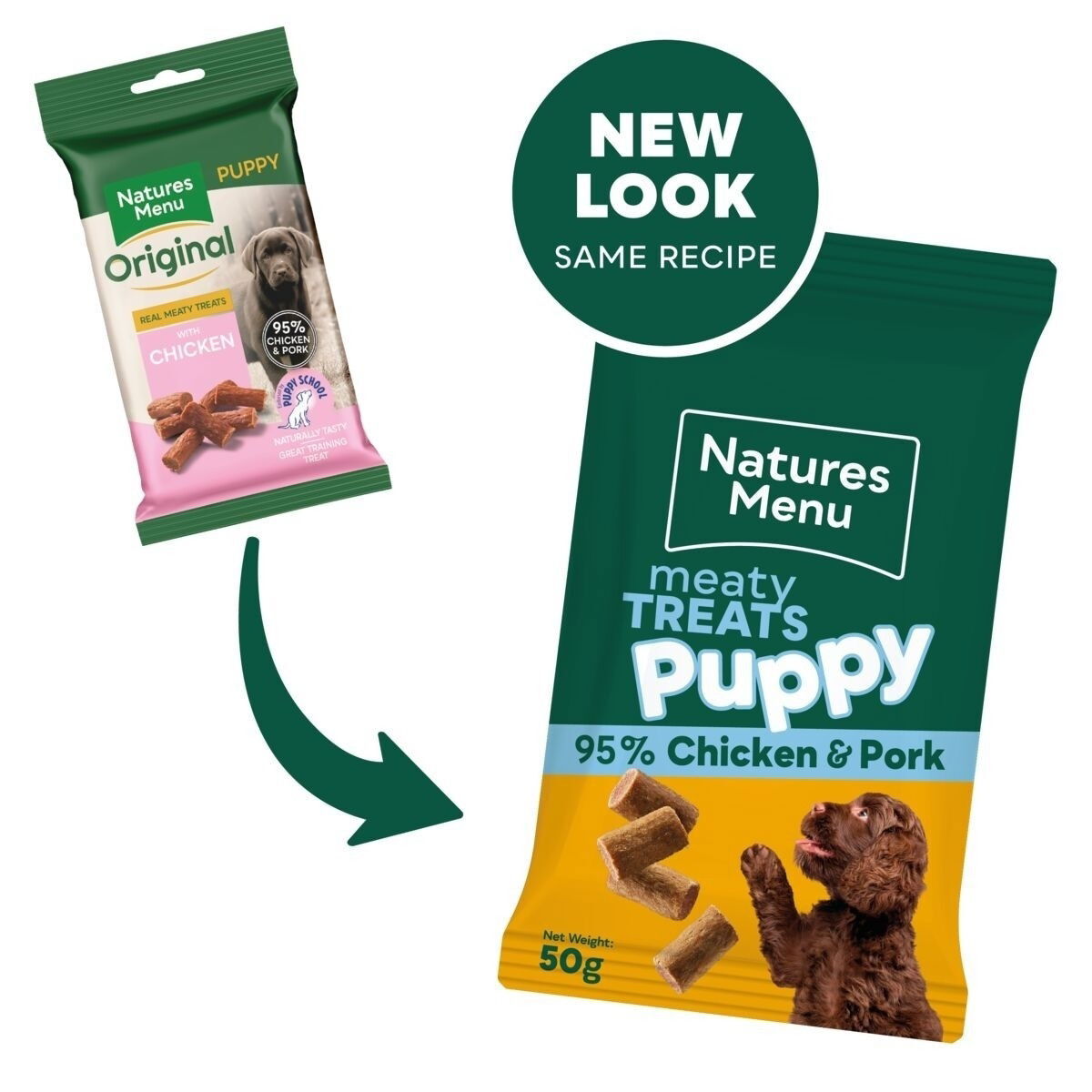 Natures Menu Puppy pentuherkku koiralle 50g