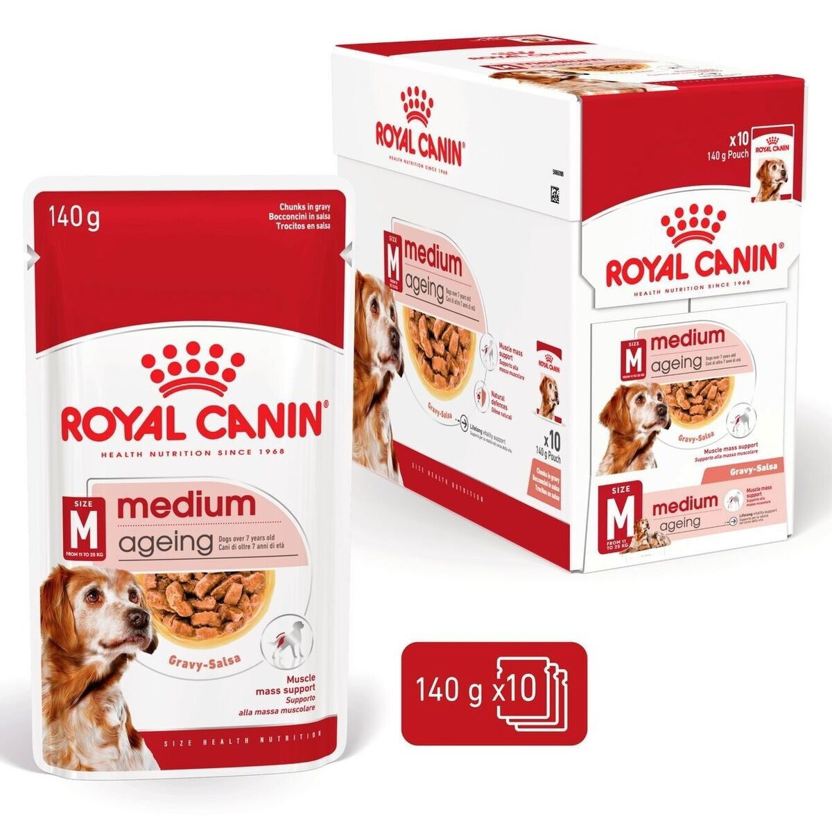 Royal Canin Medium Ageing Gravy koiran märkäruoka