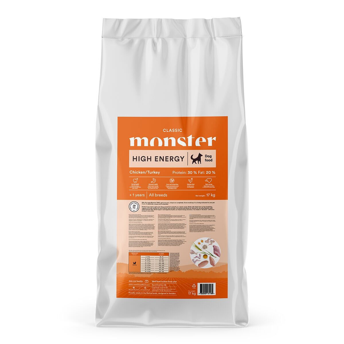 Monster Dog Classic High Energy Chicken/Turkey