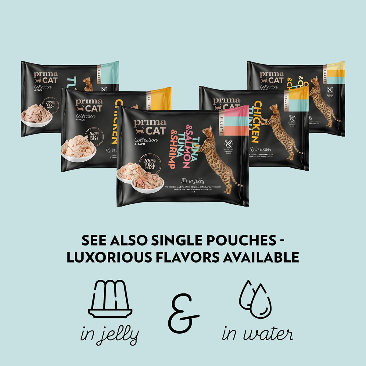 Prima Cat Tonfisk med Räkor i Gelé