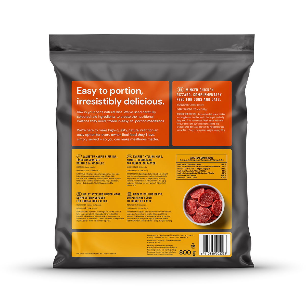 Nutrmient by Rauh kanan kivipiira medaljonki 800g