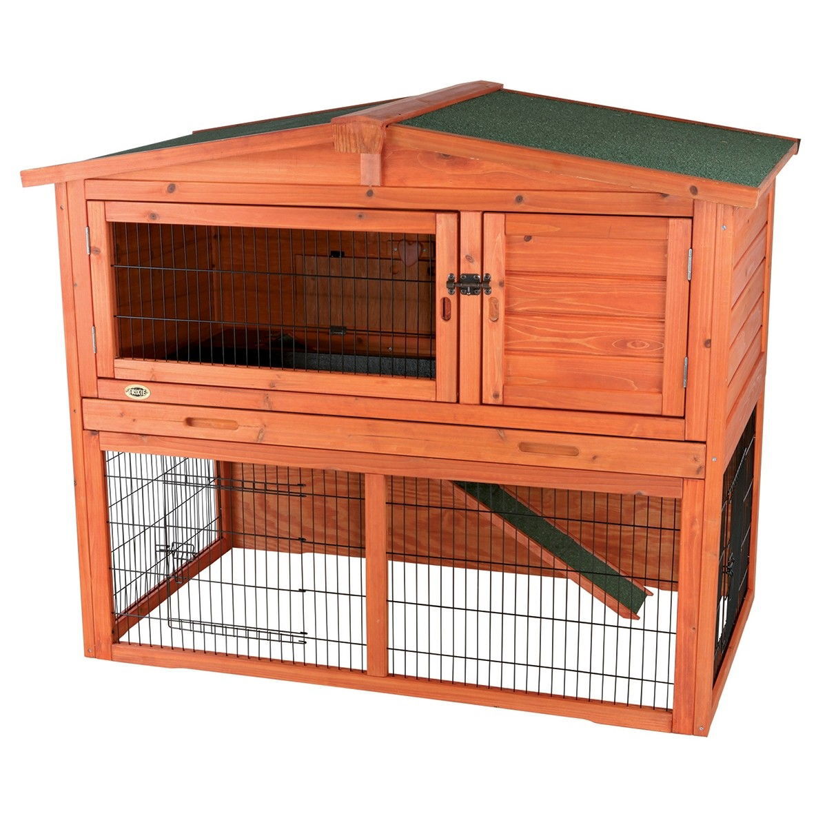 Ulkohäkki Trixie Natura, 124×102×78 cm Ruskea / 2-tasoa