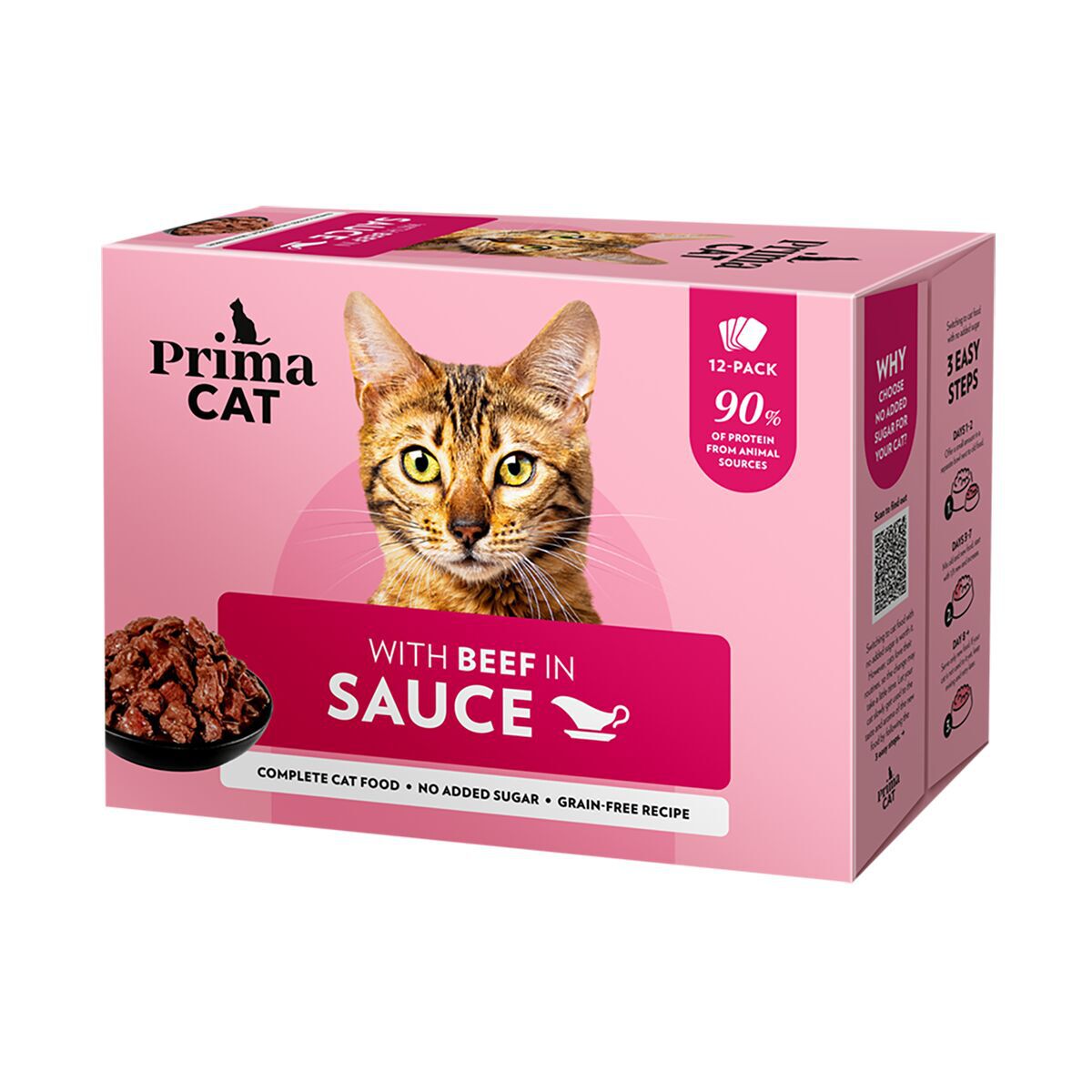 PrimaCat nautaa kastikkeessa 12 x 85 g PrimaCat nautaa kastikkeessa 12 x 85 g