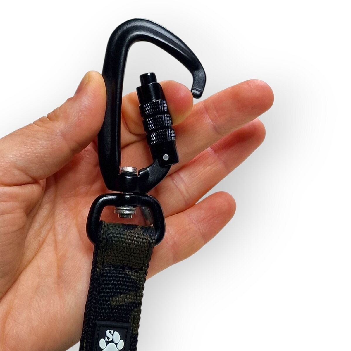 Salmiakkitassu multicam leash with twistlock, 250cm