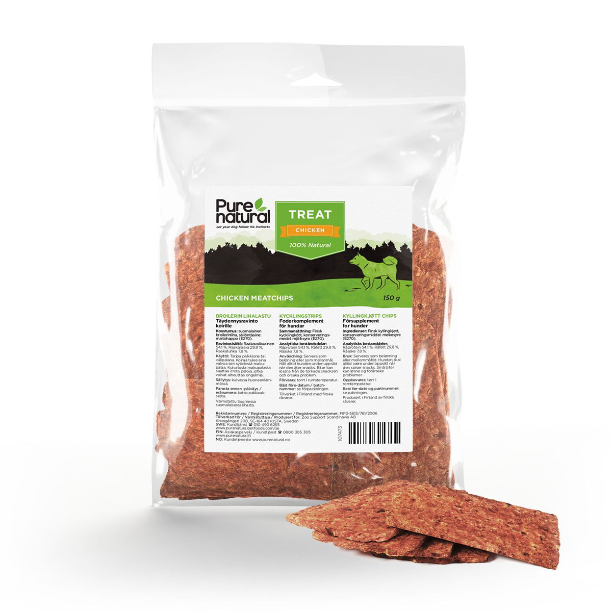 Purenatural Broilerin Lihalastu koiralle 150 g