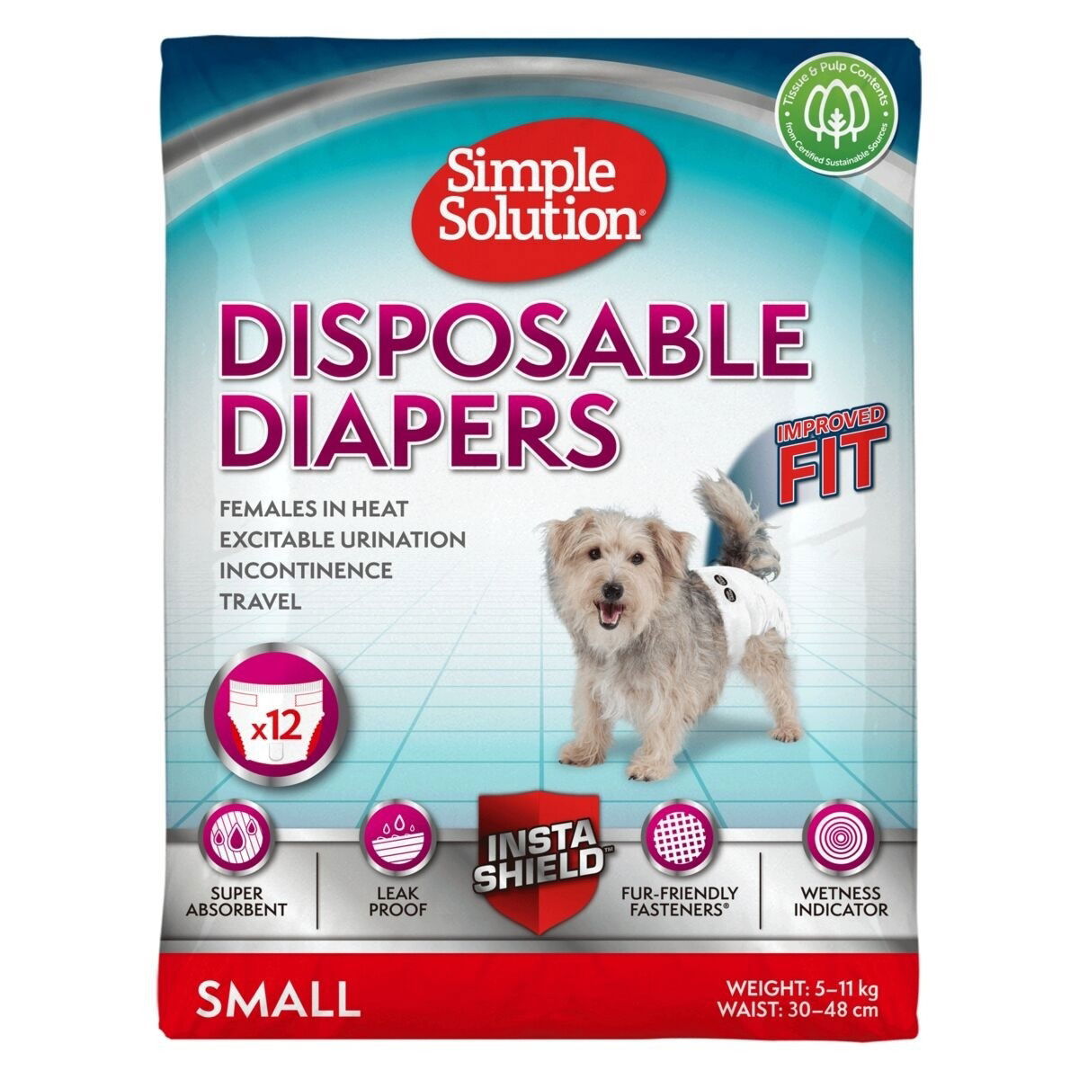 Simple Solution Disposable narttusuojat 12kpl