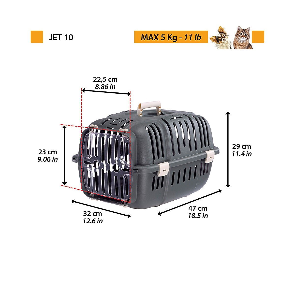 Ferplast Jet 10 kantoboksi