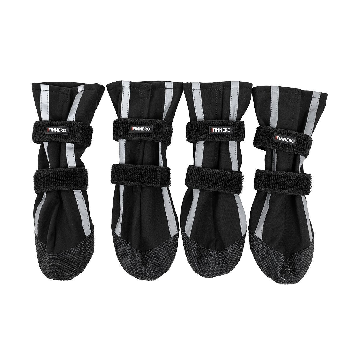 Finnero HALLA Softshell Booties 4pcs, black