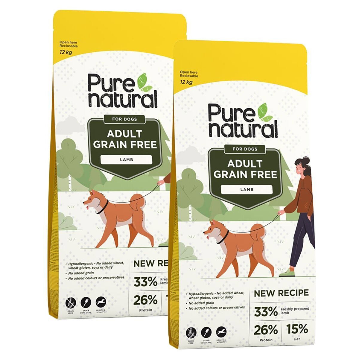 Purenatural Dog Adult Grain Free Lamb 2 x 12 kg, vain verkosta